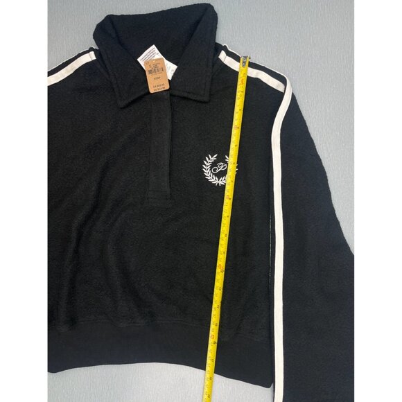 VICTORIA'S SECRET PINK Fleece Cropped Polo Sweatshirt XS - Picture 4 of 16